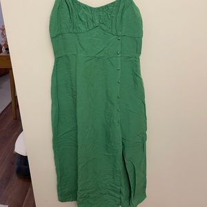 Zara green midi dress